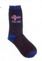 Svartir með Íslenskum fána image